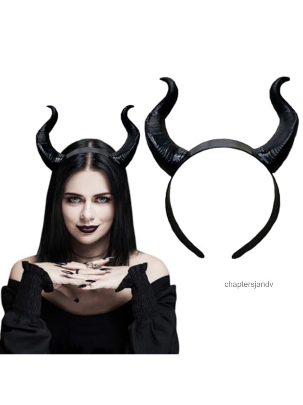 Devil Horns Headband Halloween Costume Cosplay Hair Accessory